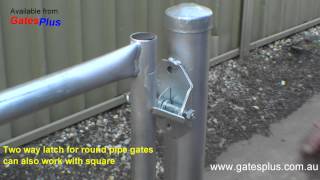 Gate Latch 2 way for round pipe and square [upl. by Mima765]