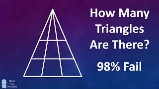 quot98 Failquot  How Many Triangles Are There Viral Bollywood Puzzle [upl. by Toolis]