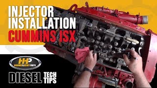 How To Install A Cummins ISX Fuel Injector [upl. by Accebber]