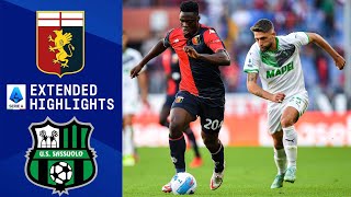 Genoa vs Sassuolo Extended Highlights  Serie A  CBS Sports Golazo [upl. by Rusert]