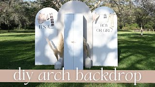 DIY Foldable Arch Party Backdrop Tutorial [upl. by Sully285]