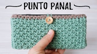 ESTUCHE EN PUNTO PANAL  Crochet TUNECINO  Ahuyama Crochet [upl. by Dinin]