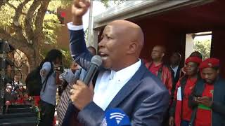 FULL SPEECH Julius Malema addresses EFF supporters after court appearance [upl. by Macmahon]