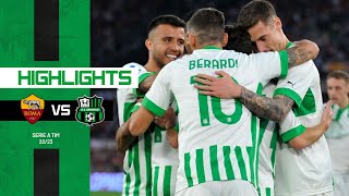 RomaSassuolo 34  Highlights 2223 [upl. by Llemmart26]