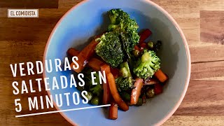 Verduras salteadas en cinco minutos EL COMIDISTA [upl. by Lewej]