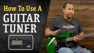 How To Use An Electronic Guitar Tuner Beginners [upl. by Darbie]