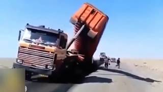 Top 50 Most Epic Truck Tipping Over Moments [upl. by Enobe]