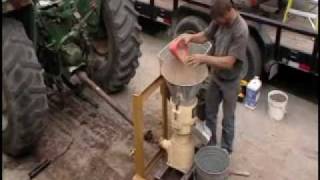 HardwoodPaper Pellet Making DemoPTO Driven Pellet Mill [upl. by Irallih184]