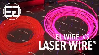 Ellumiglowcom  EL Wire vs Laser Wire® [upl. by Ulick]