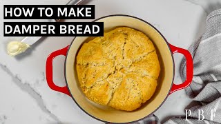 Damper Recipe Easy Australian 3 Ingredient Bread [upl. by Tabina]