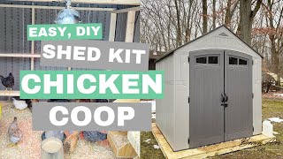 DIY Chicken Coop from a Resin Shed Kit [upl. by Secor]