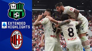 Sassuolo vs AC Milan Extended Highlights  Serie A  CBS Sports Golazo [upl. by Ylus]