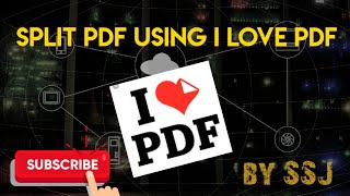 How to Split any pdf using I love pdf online free software [upl. by Neona]