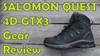 Salomon Quest 4D GTX3 Hiking Boot Review [upl. by Neneek]