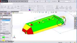 Draft Analysis using SOLIDWORKS 3D design [upl. by Yesnyl897]