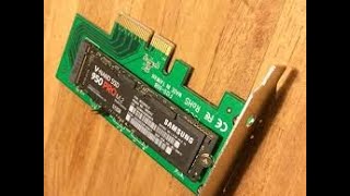 PCIEx16 M2 NVME SSD adapter [upl. by Nosinned]