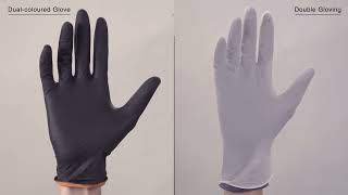 LOW DERMA Dualcoloured Gloves vs Double Gloving Safety Aspect [upl. by Katherine]