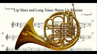 FRENCH HORN Long Tones Warm up [upl. by Eniotna605]