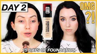 LOREAL INFALLIBLE FRESH WEAR FOUNDATION First Impression Review amp Demo Dry Skin [upl. by Augustus]