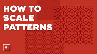 How to SCALE PATTERNS  Illustrator tutorial [upl. by Tawnya618]