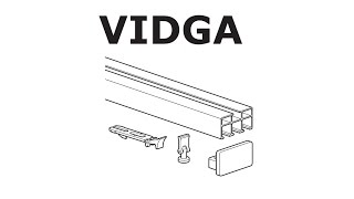 HOW TO INSTALL IKEA VIDGA RAIL TRIPLE TRACK [upl. by Niveg543]