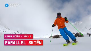 Leren skiën stap 5 Parallel skiën  Wintersport tips [upl. by Saimon400]