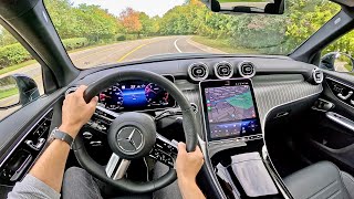 2024 MercedesBenz GLC 300  POV Driving Impressions [upl. by Nitsrik]