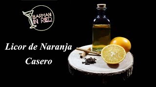 COMO HACER UN LICOR DE NARANJA CASERO [upl. by Zavras]