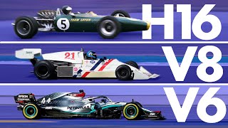 The Incredible Evolution of Formula 1 Engines  Track Evolution [upl. by Oxford508]