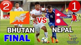 Bhutan vs Nepal 12 HIGHLIGHTS Final Match 13th South Asian Game 2019 Nepal vs bhutan Live Football [upl. by Haletta756]