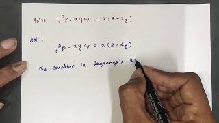 Lagranges Linear PDE  Partial Differential Equations  Part 3 [upl. by Neelloc]