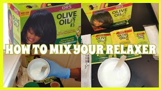 HOW TO MIX YOUR RELAXER  RELAXER YOUR 4C HAIR  AMIFULLEST [upl. by Starinsky]