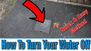 How Do I Turn Off the Mains Water Supply to My House  Tutorial  DIY Hacks [upl. by Morrison]