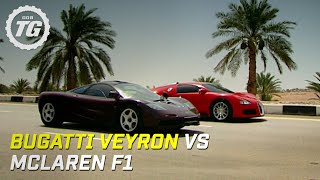 Bugatti Veyron vs McLaren F1  Top Gear [upl. by Sumetra380]