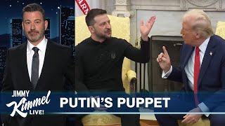 Trump Berates Zelensky Vance Wants a Thank You Jimmys Oscars Recap amp Guillermo on the Red Carpet [upl. by Persas31]