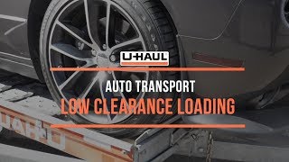 Auto Transport Low Clearance Loading [upl. by Beedon654]