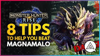 Monster Hunter Rise  8 Tips to Help You Beat MAGNAMALO in The Demo [upl. by Airbmat]