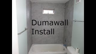 How to Install Dumawall System for a Bathtub Shower Surround  DIY [upl. by Ikkin]