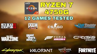 Ryzen 7 PRO 4750G Vega 8  12 Games Tested in 2021  NO Dedicated GPU [upl. by Frasch678]