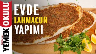 Evde Lahmacun Nasıl Yapılır  Çıtır Çıtır Kolay Lahmacun Tarifi [upl. by Aihsilef]