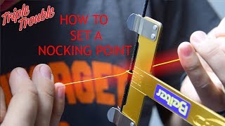 Archery  HOW TO SET a NOCKING POINT Tuning 2 with STEVE WIJLER [upl. by Ariad]