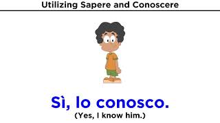 To Know in Italian Sapere vs Conoscere [upl. by Sigismondo]