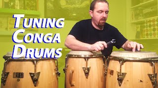 Tuning Conga Drums [upl. by Vaclava]