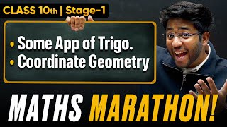 Class 10th Maths Maha Marathon  Some App of Trigonometry amp Coord Geometry 🔥  Shobhit Nirwan [upl. by Zechariah]