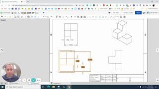 Orthographic Drawing with OnShape [upl. by Esinert3]