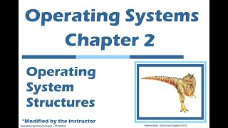 Operating Systems Chapter 2 Operating System Structures [upl. by Screens]