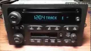 How To Unlock A 2002  2008 Chevrolet Theftlock Radio  With Catchy Tune Bonus [upl. by Ymma]