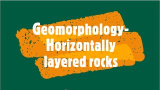 Gr 11 Geomorphology Horizontally layered rocks [upl. by Pomcroy]