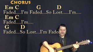 Faded Alan Walker Guitar Cover Lesson in G with ChordsLyrics  Munson [upl. by Edward]