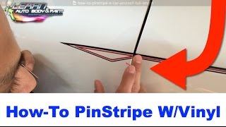 How To Pinstripe Your Car With Vinyl Striping  Full Length [upl. by Karil]